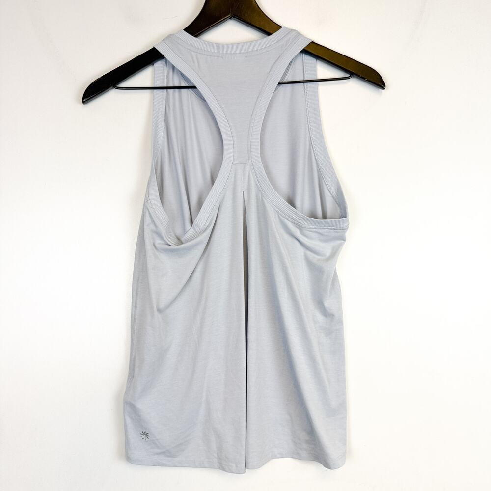 Athleta Ease In Tank Top Light Gray Racerback - S - Picture 6 of 9